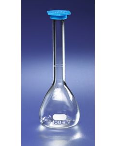 Corning PYREX Class A Volumetric Flask with Polyethylene Snap-Cap; 10202D; 5580-250